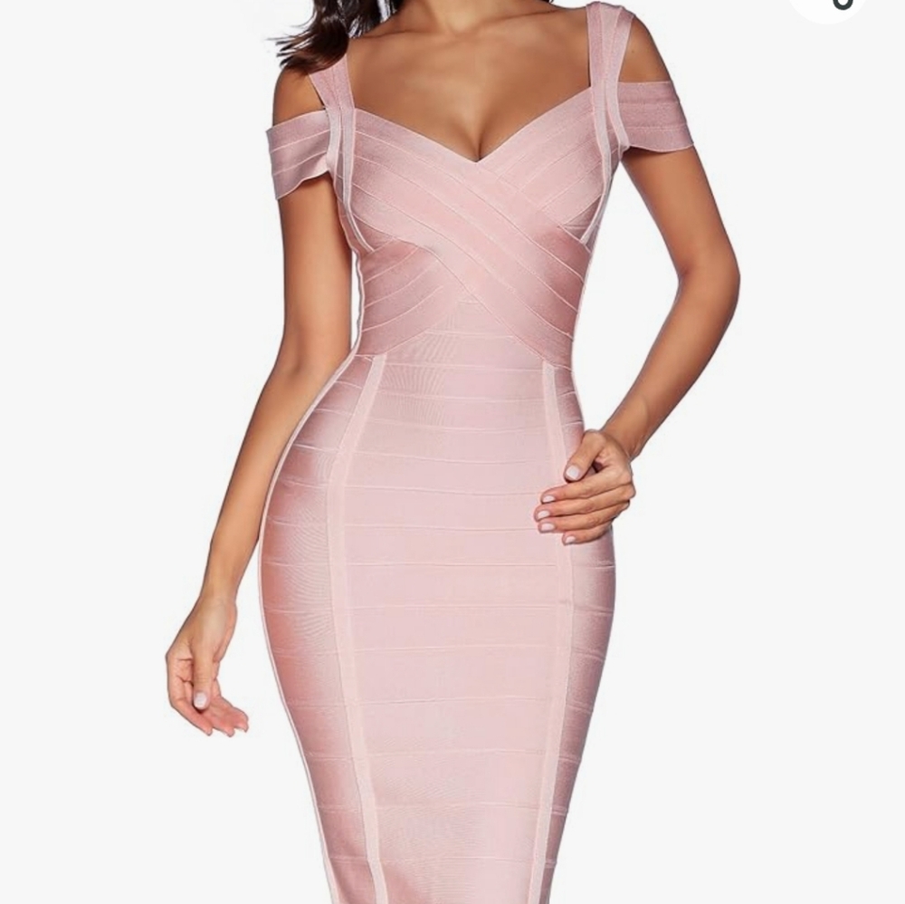 Women's Bandage Midi Bodycon Dress